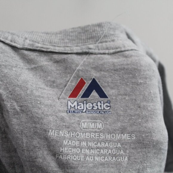 Majestic Men Gray Tee Shirt MLB Spring Training Casual Size Medium - Picture 9 of 10